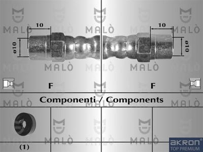 8230 AKRON-MALÒ Тормозной шланг