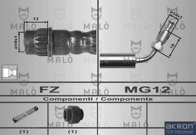 80588 AKRON-MALÒ Тормозной шланг