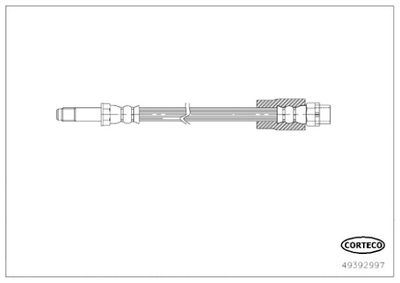 49392997 CORTECO Тормозной шланг