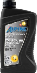 Трансмиссионное масло Alpine TDL 80W-90 GL-4GL-5 1л