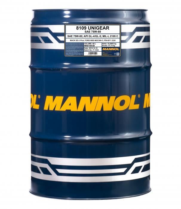 Трансмиссионные масла MANNOL MN8109-60