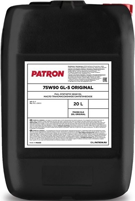 Трансмиссионные масла PATRON 75W90 GL5 20L ORIGINAL