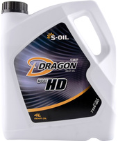 Трансмиссионное масло S-OIL DRAGON Gear HD 75W-90 4л