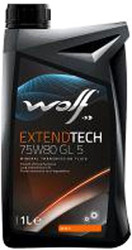Трансмиссионное масло Wolf ExtendTech 80W-90 GL 5 1л