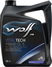 Трансмиссионное масло Wolf VitalTech 75W-90 GL 5 5л