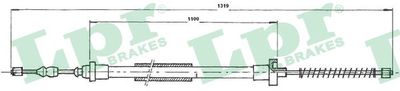 C0606B LPR Тросик, cтояночный тормоз
