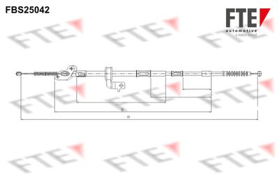 FBS25042 FTE Тросик, cтояночный тормоз