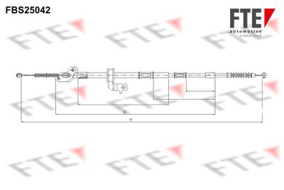 9250631 FTE Тросик, cтояночный тормоз