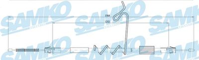 C0291B SAMKO Тросик, cтояночный тормоз