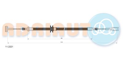 112221 ADRIAUTO Тросик, cтояночный тормоз