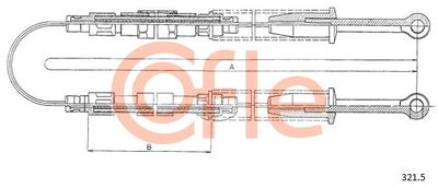 3215 COFLE Тросик, cтояночный тормоз