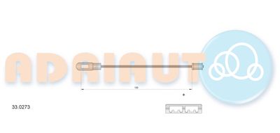 330273 ADRIAUTO Тросик, cтояночный тормоз