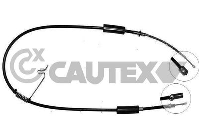 088001 CAUTEX Тросик, cтояночный тормоз