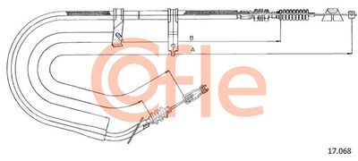 17068 COFLE Тросик, cтояночный тормоз