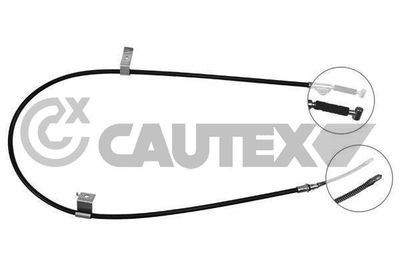 069009 CAUTEX Тросик, cтояночный тормоз
