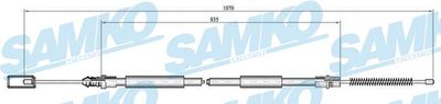 C0694B SAMKO Тросик, cтояночный тормоз