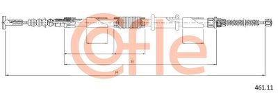 46111 COFLE Тросик, cтояночный тормоз