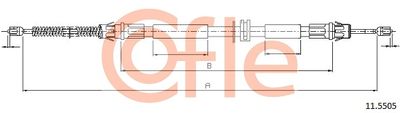 115505 COFLE Тросик, cтояночный тормоз