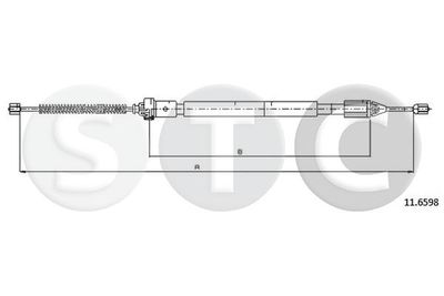 T483082 STC Тросик, cтояночный тормоз