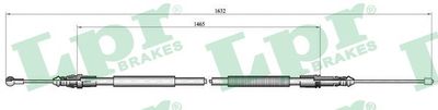 C1040B LPR Тросик, cтояночный тормоз