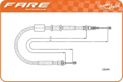 18044 FARE SA Тросик, cтояночный тормоз