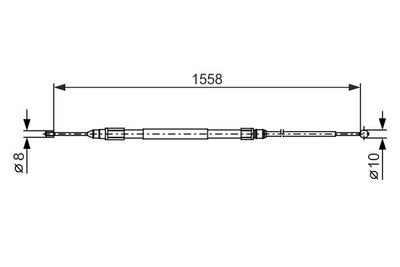 1987482368 BOSCH Тросик, cтояночный тормоз