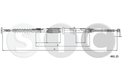T481316 STC Тросик, cтояночный тормоз