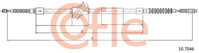 107546 COFLE Тросик, cтояночный тормоз