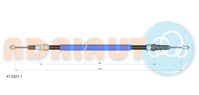 4102211 ADRIAUTO Тросик, cтояночный тормоз
