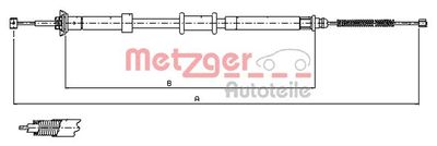 120701 METZGER Тросик, cтояночный тормоз