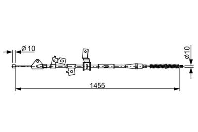 1987482648 BOSCH Тросик, cтояночный тормоз