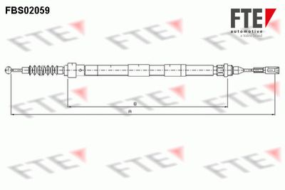 FBS02059 FTE Тросик, cтояночный тормоз