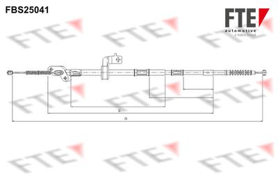 FBS25041 FTE Тросик, cтояночный тормоз