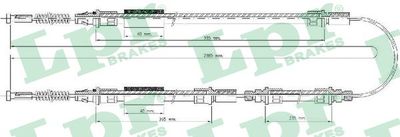 C0277B LPR Тросик, cтояночный тормоз