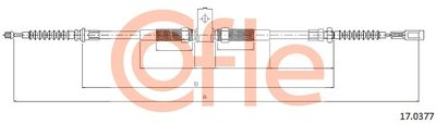 92170377 COFLE Тросик, cтояночный тормоз