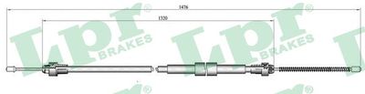 C0137B LPR Тросик, cтояночный тормоз