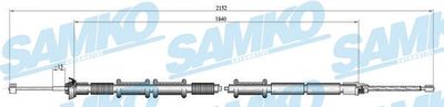 C1320B SAMKO Тросик, cтояночный тормоз