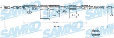 C0503B SAMKO Тросик, cтояночный тормоз