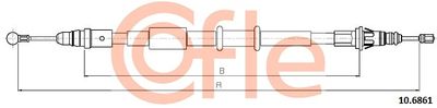 106861 COFLE Тросик, cтояночный тормоз