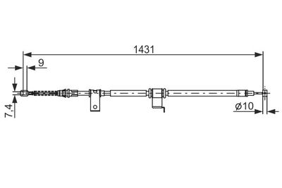 1987482293 BOSCH Тросик, cтояночный тормоз