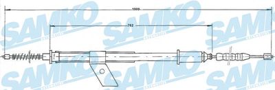 C0487B SAMKO Тросик, cтояночный тормоз