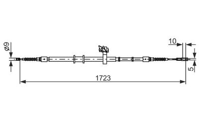 1987482269 BOSCH Тросик, cтояночный тормоз