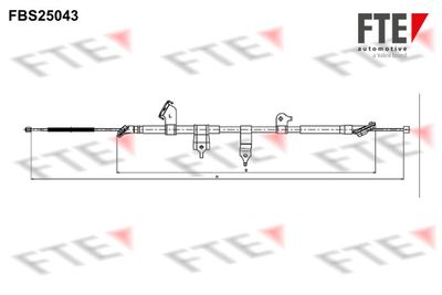 9250632 FTE Тросик, cтояночный тормоз