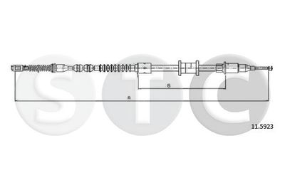 T482517 STC Тросик, cтояночный тормоз