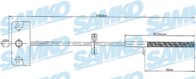 C0840B SAMKO Тросик, cтояночный тормоз