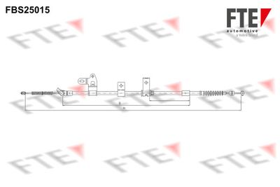 FBS25015 FTE Тросик, cтояночный тормоз