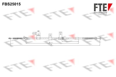 9250604 FTE Тросик, cтояночный тормоз