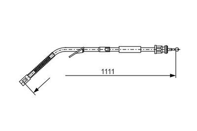 1987477126 BOSCH Тросик, cтояночный тормоз