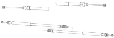 FA02297 CEF Тросик, cтояночный тормоз