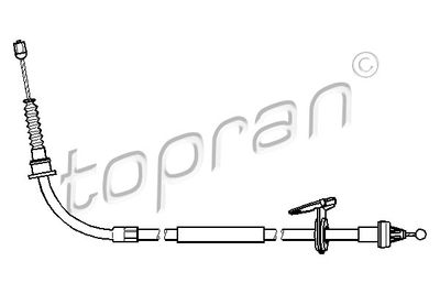 501102 TOPRAN Тросик, cтояночный тормоз